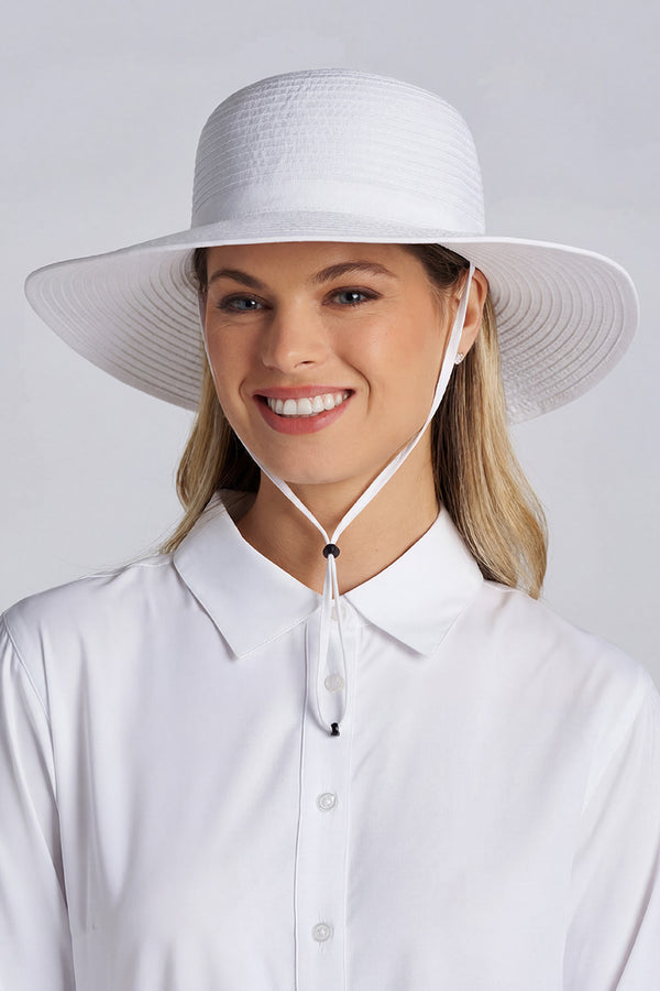 Shelly | Lightweight Shapeable Travel Hat | White